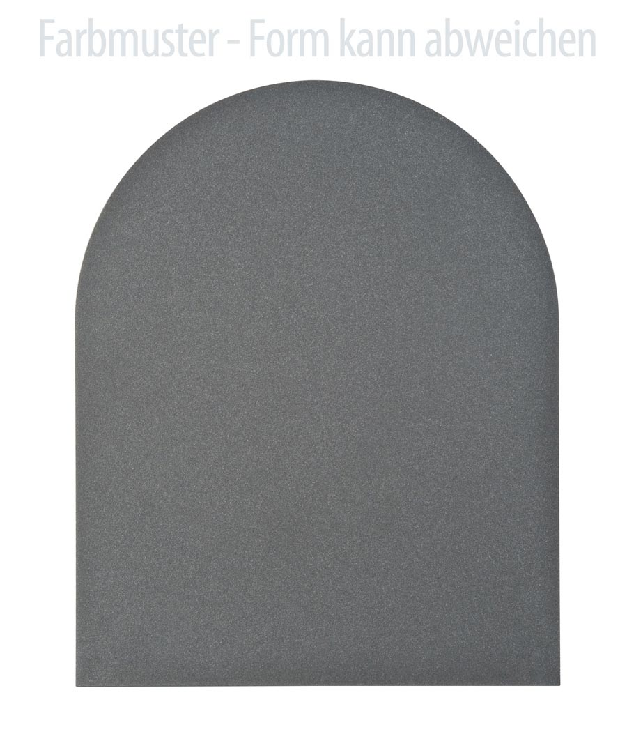 Kamin Bodenplatte, 2 mm Stahl, Quadrat 1250 x 1250 mm, hellgrau
