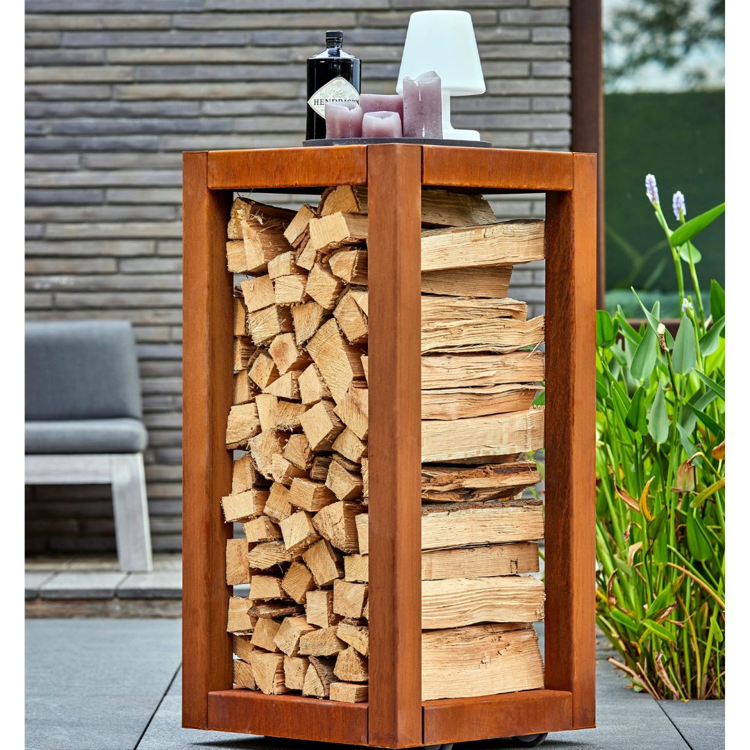 Holzlager Cortenstahl RB73 QUARUBOX