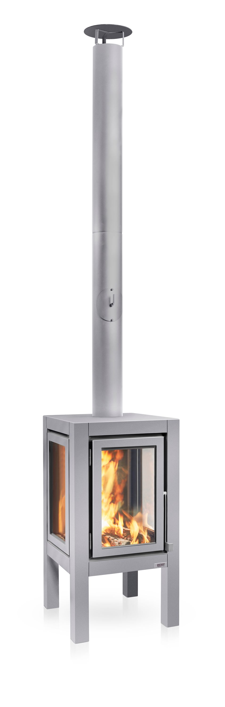 Terrassenkamin Edelstahl RB73 QUARUBA XXL – matt