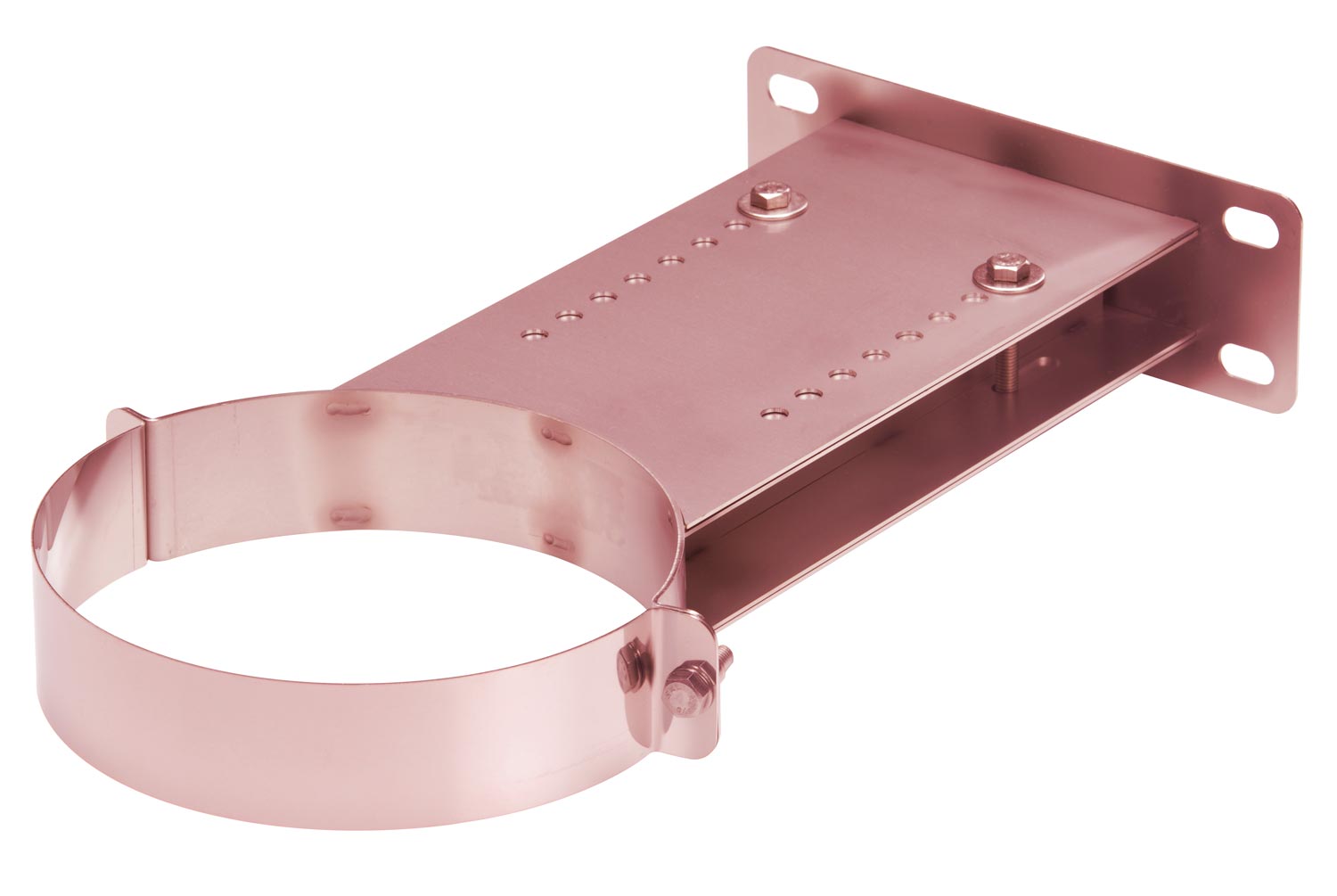 Wandhalter verstellbar 250-400 mm doppelwandig verkupfert - eka complex D 50