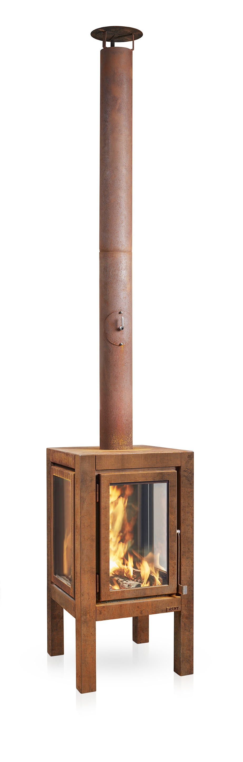 Terrassenkamin Cortenstahl RB73 QUARUBA XXL – gerostet