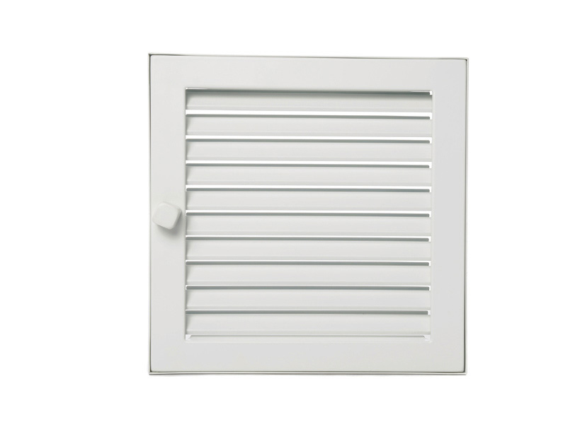 Warmluftgitter putzbündig weiß