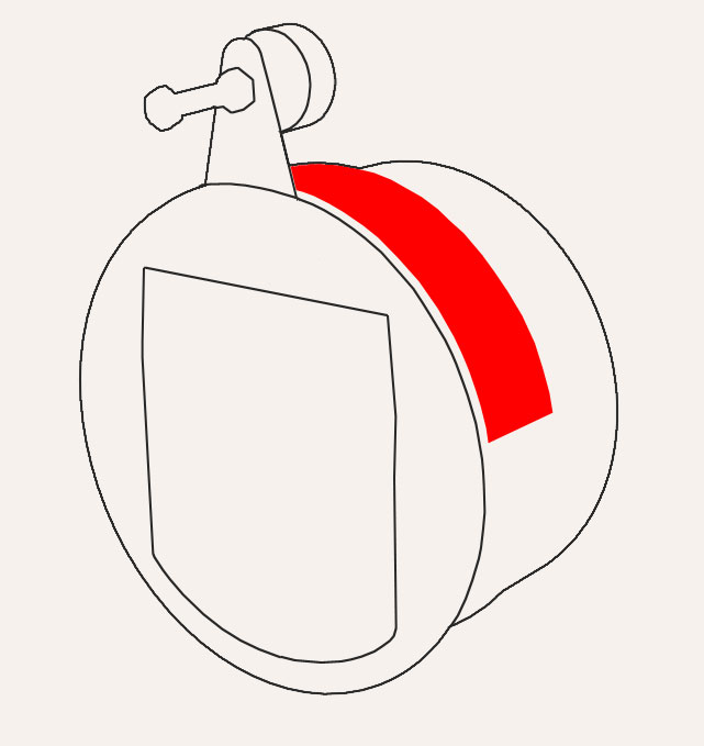 Zugbegrenzer Z130-ZUK130 Edelstahl, Querschnitt 130 mm