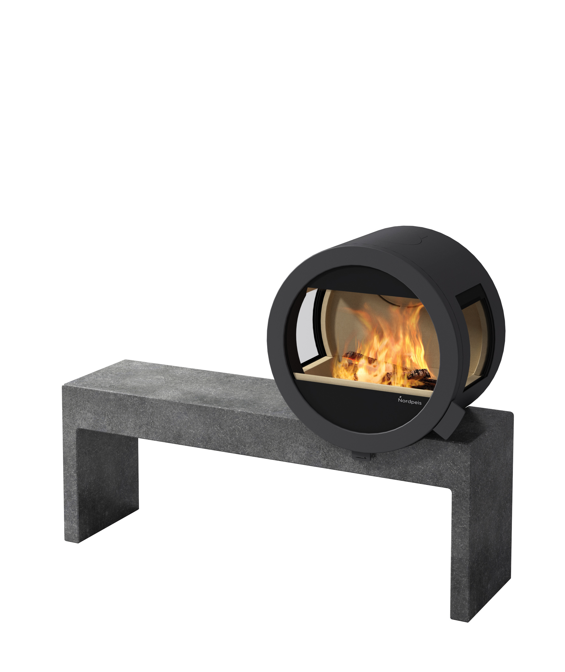 Kaminofen Nordpeis ME Bank 5,8 kW schwarz