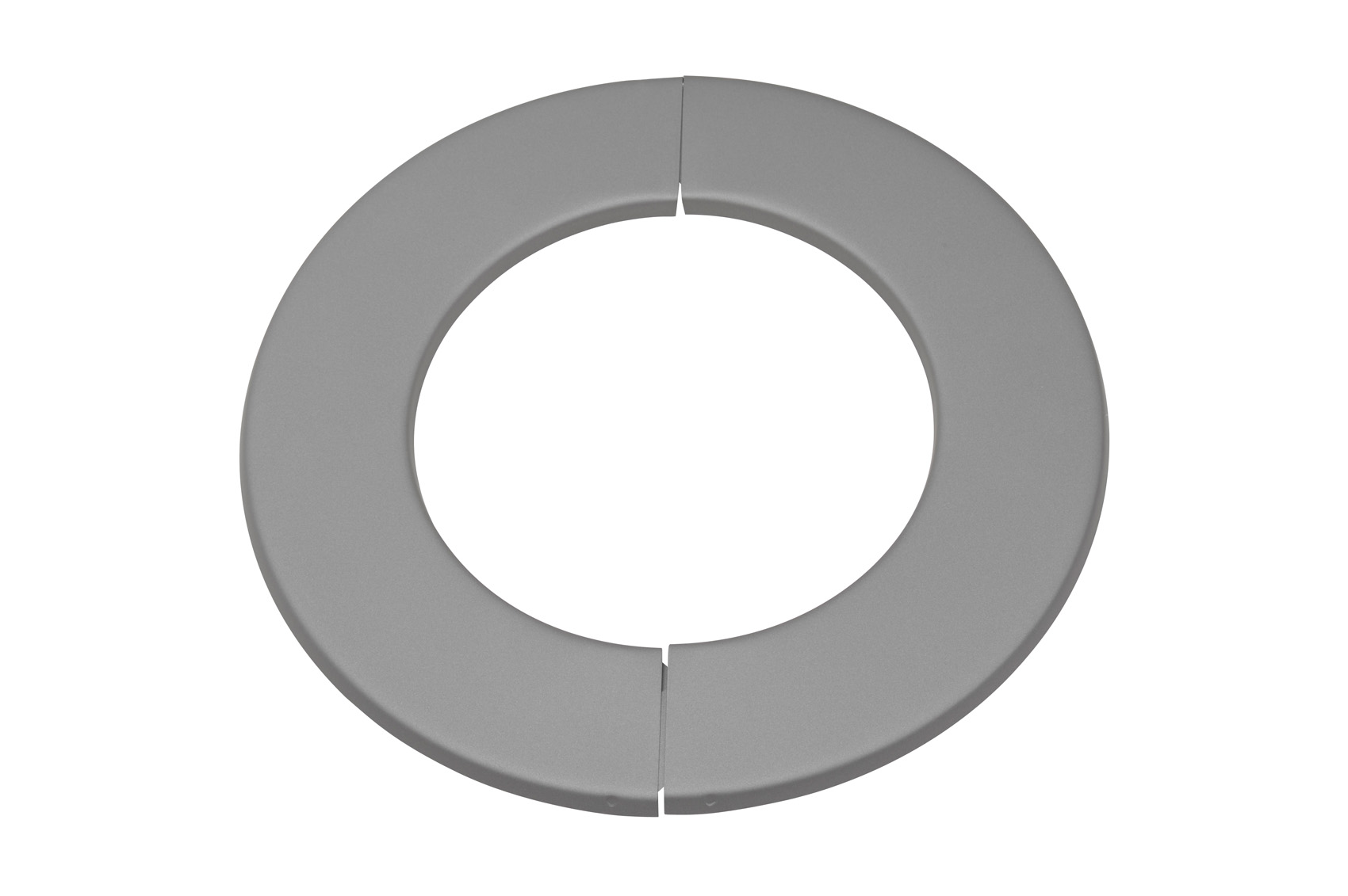 Wandrosette Rauchrohr Stahl zweiteilig Randbreite 52 mm Ø 156 mm hellgrau