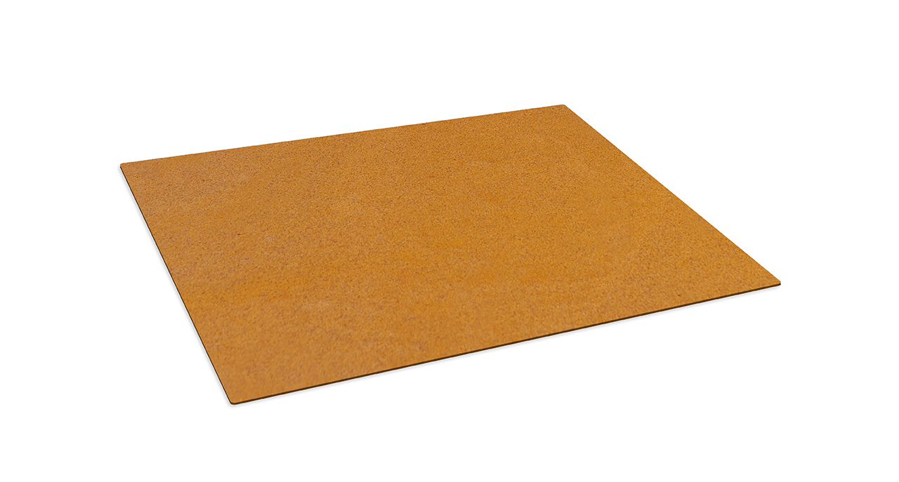 Bodenplatte Cortenstahl 795 x 745 x 3 mm, RB73 FENNEK 80