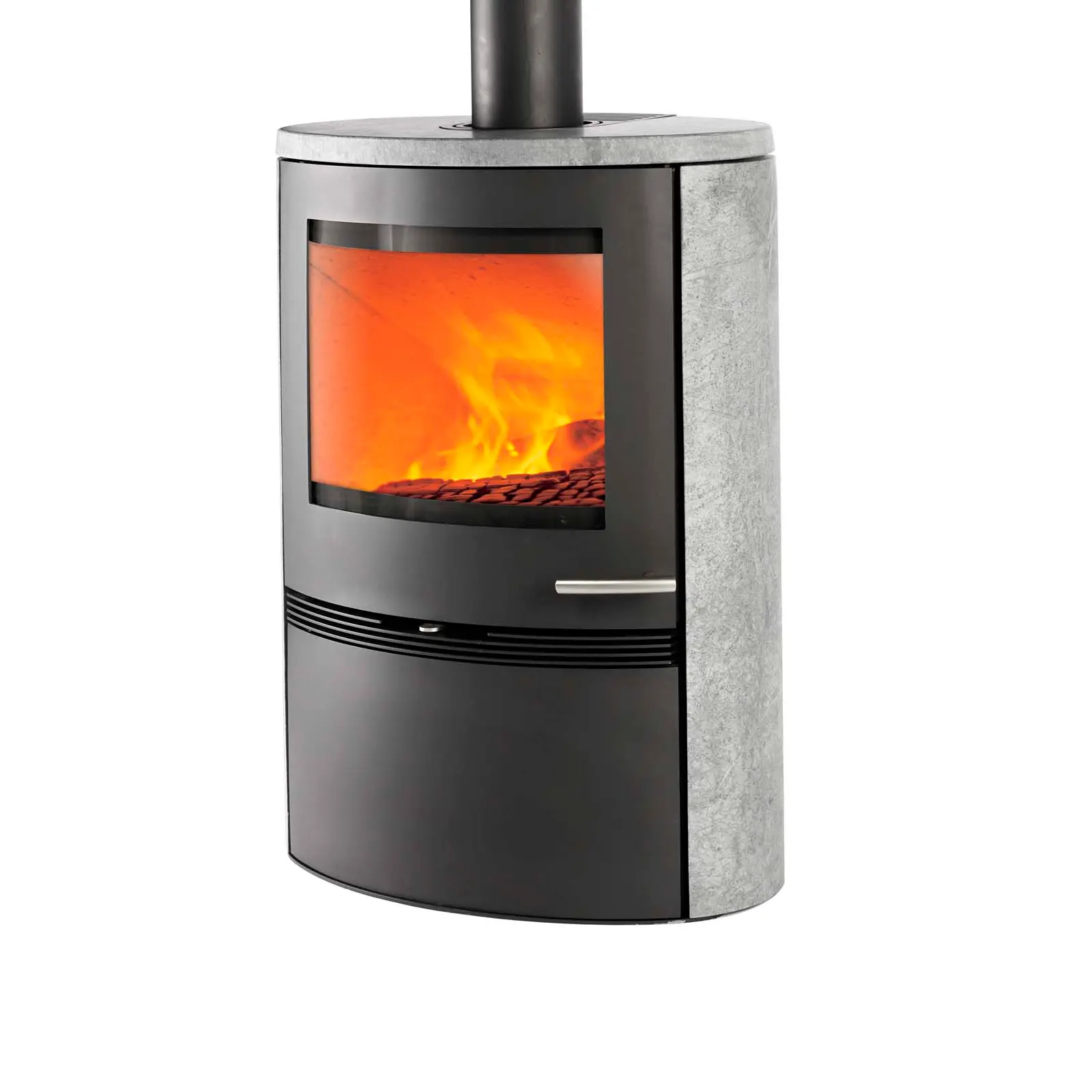 Kaminofen TermaTech TT22HS Speckstein schwarz, 7,5 kW