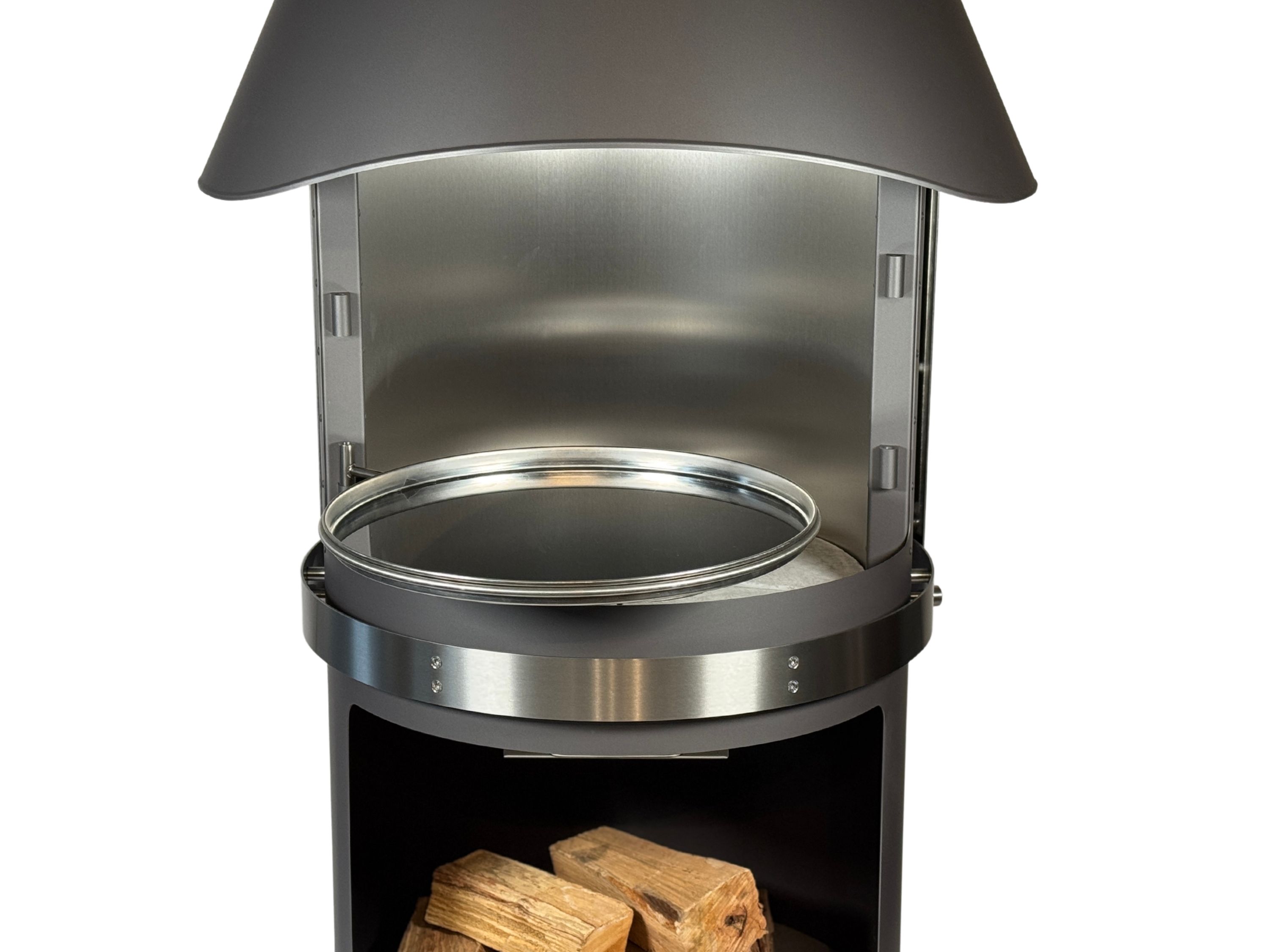 Fettschale Edelstahl Ø 34 cm für Grillkamin Firestar DN 550